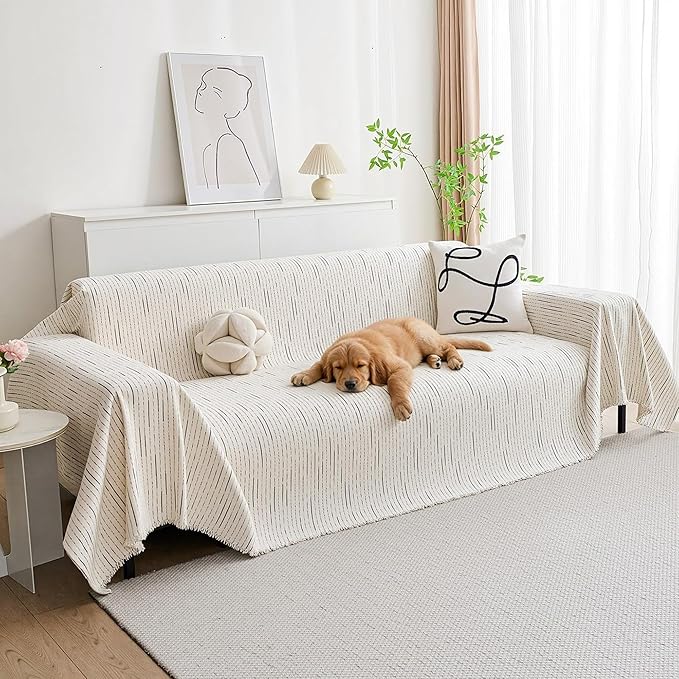 MYSKY HOME Couch Cover for Dogs, Sectional Couch Cover, Sofa Slipcovers