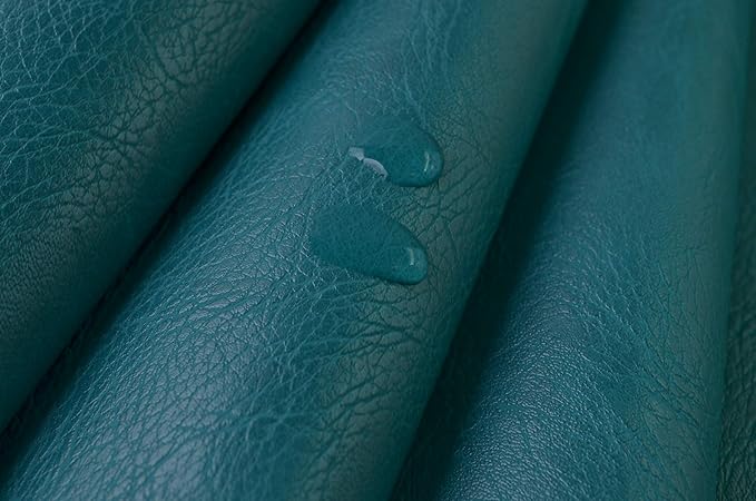 Wento Thick 2 Yard Faux Leather Fabric Soft Skin Grain PU Leather Fabric