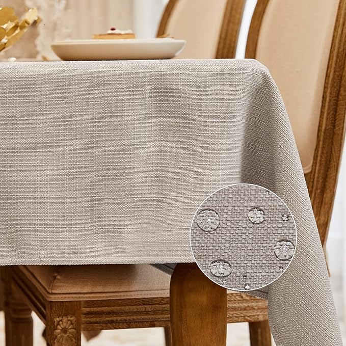 BALCONY & FALCON Rectangle Tablecloth，Washable Wrinkle Resistant and Water