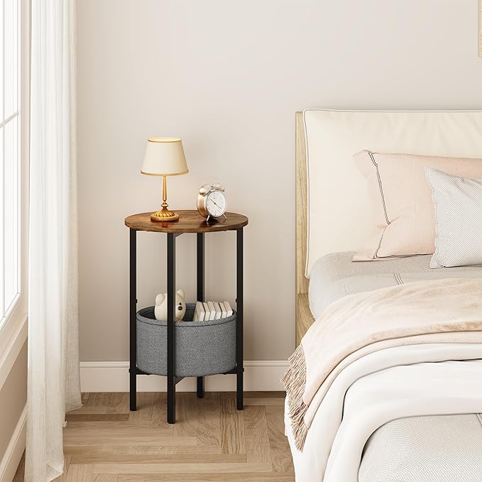 Vagusicc Round Side Table End Table