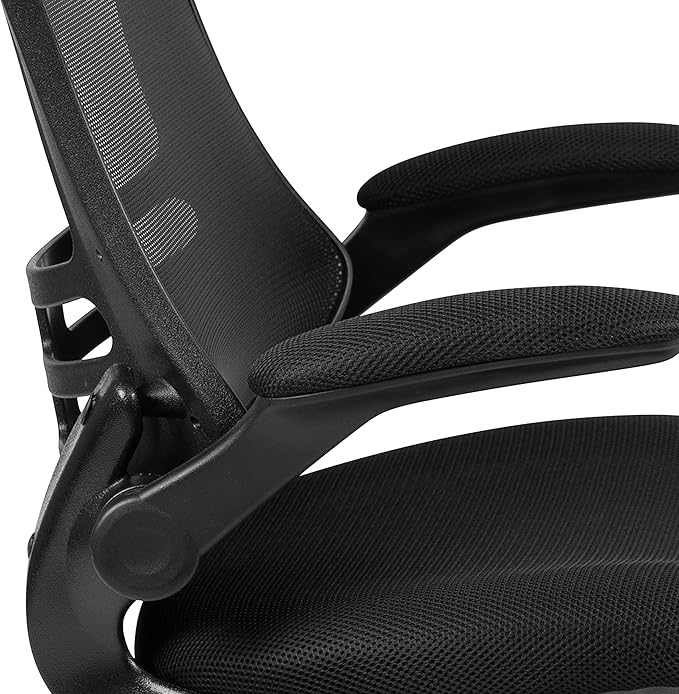 Flash Furniture Kelista Mid-Back Black Mesh Swivel Ergonomic Task Office Chair