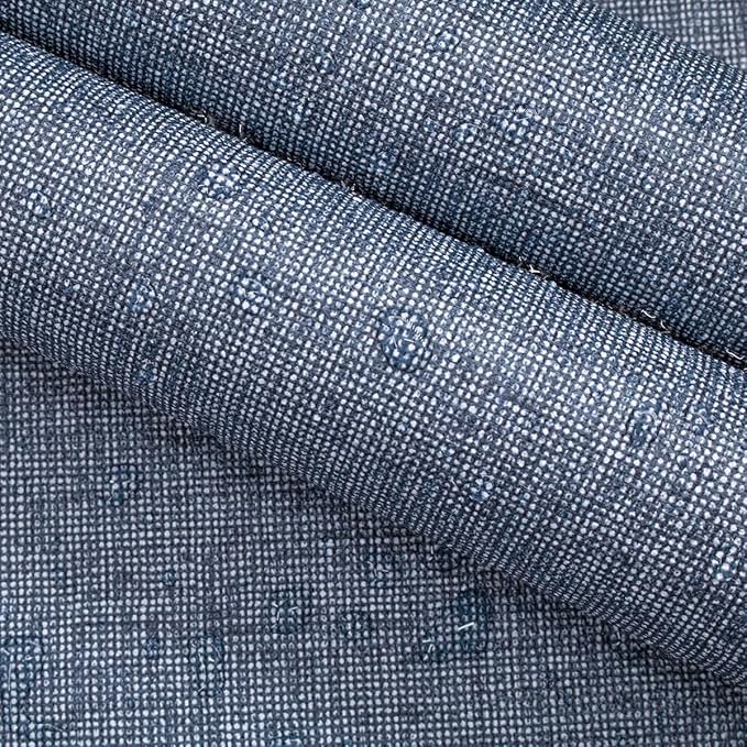 Grasscloth Peel and Stick Wallpaper Denim Blue Contact Paper 15.7inch x