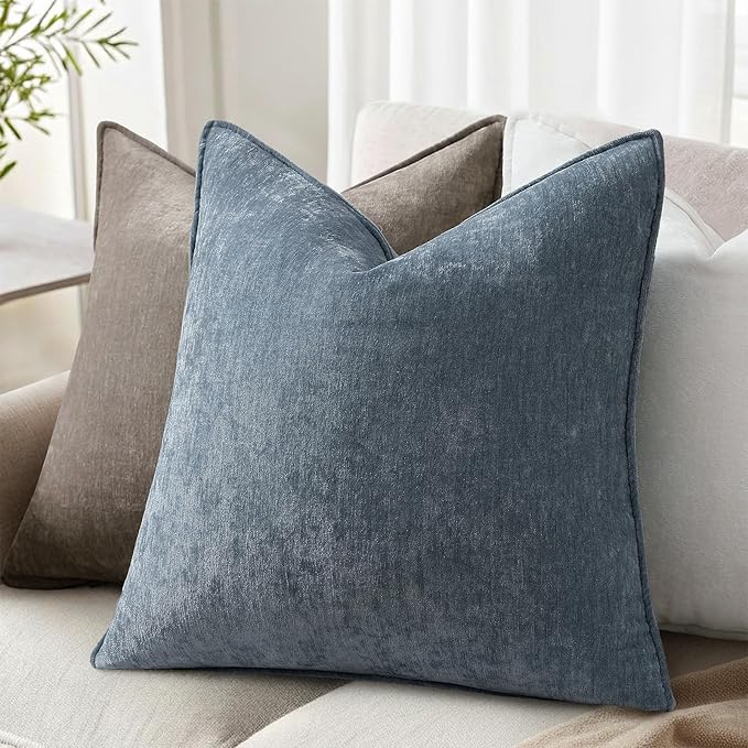 decorUhome Summer Couch Throw Pillow Covers 16x16 Set of 2, Decorative Soft