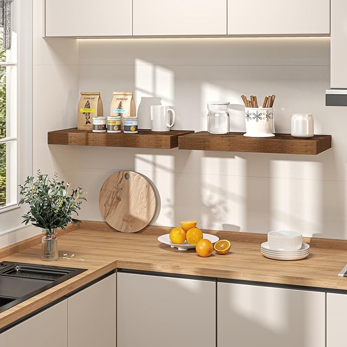 Floating Shelves 48Inch Long, 12 Inch Deep Floating Shelves
