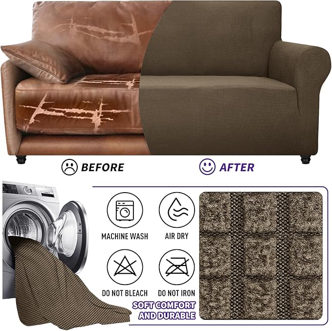 ZNSAYOTX Super Stretch Chair Slipcover Universal Sofa Chair Covers