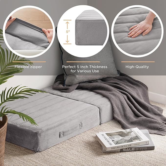 Codi Floor Cushions for Adults, Large Meditation Pillows