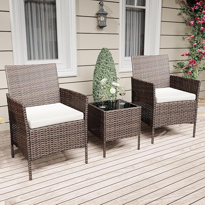 GarveeLife 3 Pieces Patio Furniture Set, Outdoor Furniture Sets
