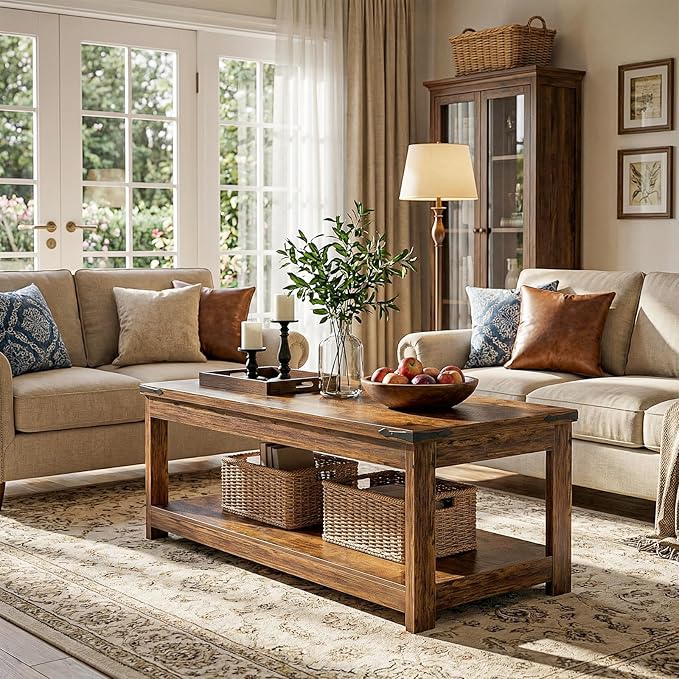 Homieasy 43.3” Rectangular Coffee Table