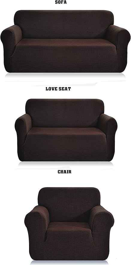 Fancy Collection 3pc Set Slipcover Set Furniture Cover Spandex Set Includes
