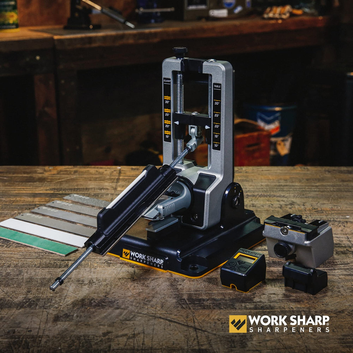 Work Sharp Professional Precision Adjust Knife Sharpener - Adjustable Knife Sharpening Kit for Pocket, Hunting, Kitchen, Serrated Knives