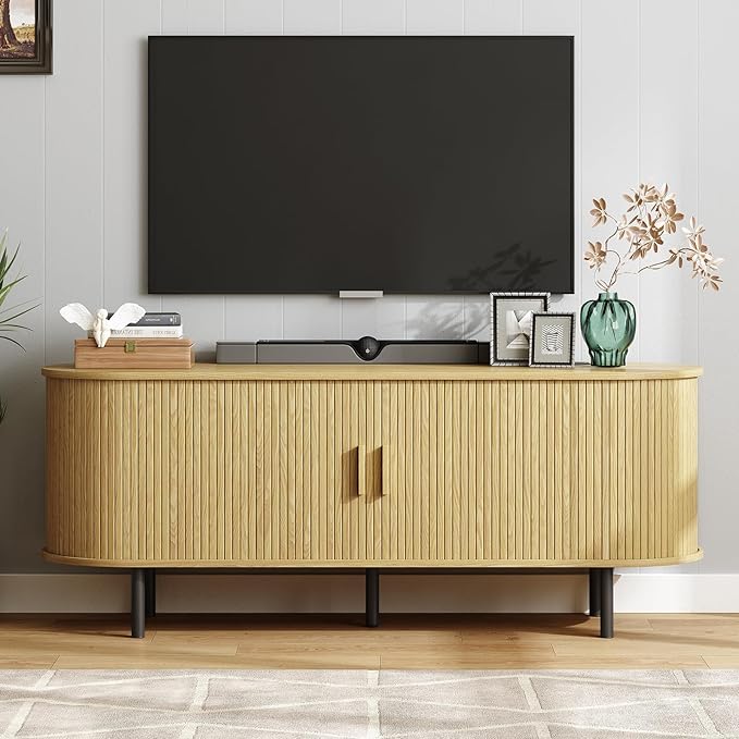 ONBRILL 55" TV Stand with Power Outlet