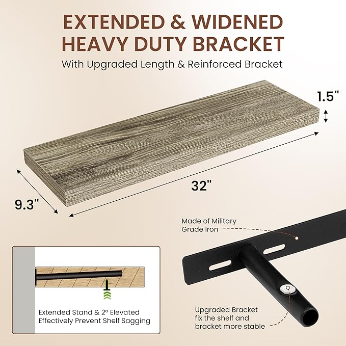 Dreamland 32 Inches Floating Shelves