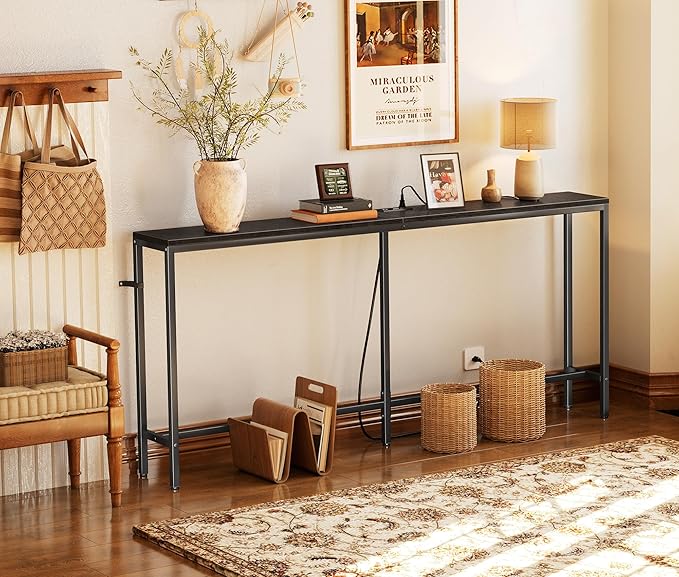 SUPERJARE 70 Inch Console Table