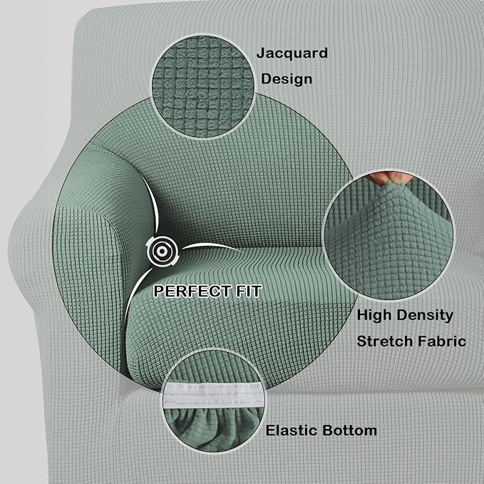 Turquoize 2 Piece Chair Covers Chair Slipcovers