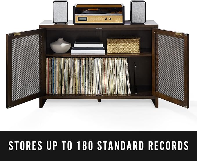Crosley Furniture Kenji Media Console, Record Player Stand