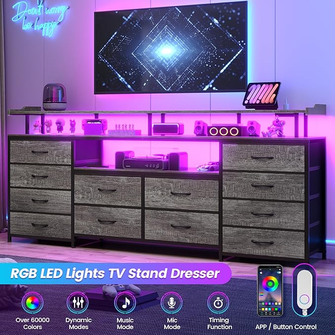 BTHFST 12 Drawers TV Stand Dresser