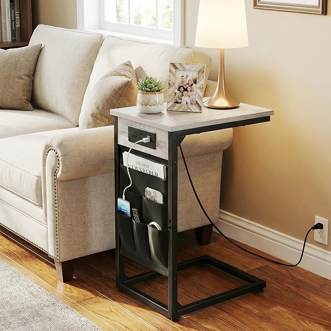 AMHANCIBLE C Shaped End Table