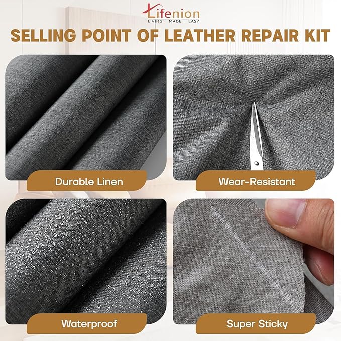 Fabric Repair Patches, Linen Self-Adhesive Fabric Repair Tape, Strong Sticky