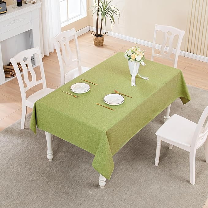BALCONY & FALCON Rectangle Tablecloth Washable Wrinkle Resistant and Water