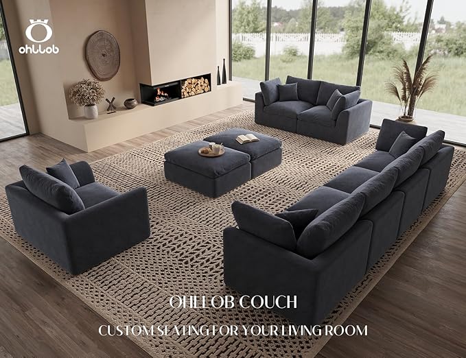 ohllob Middle Back for Cloud Sectional Couches Living Room