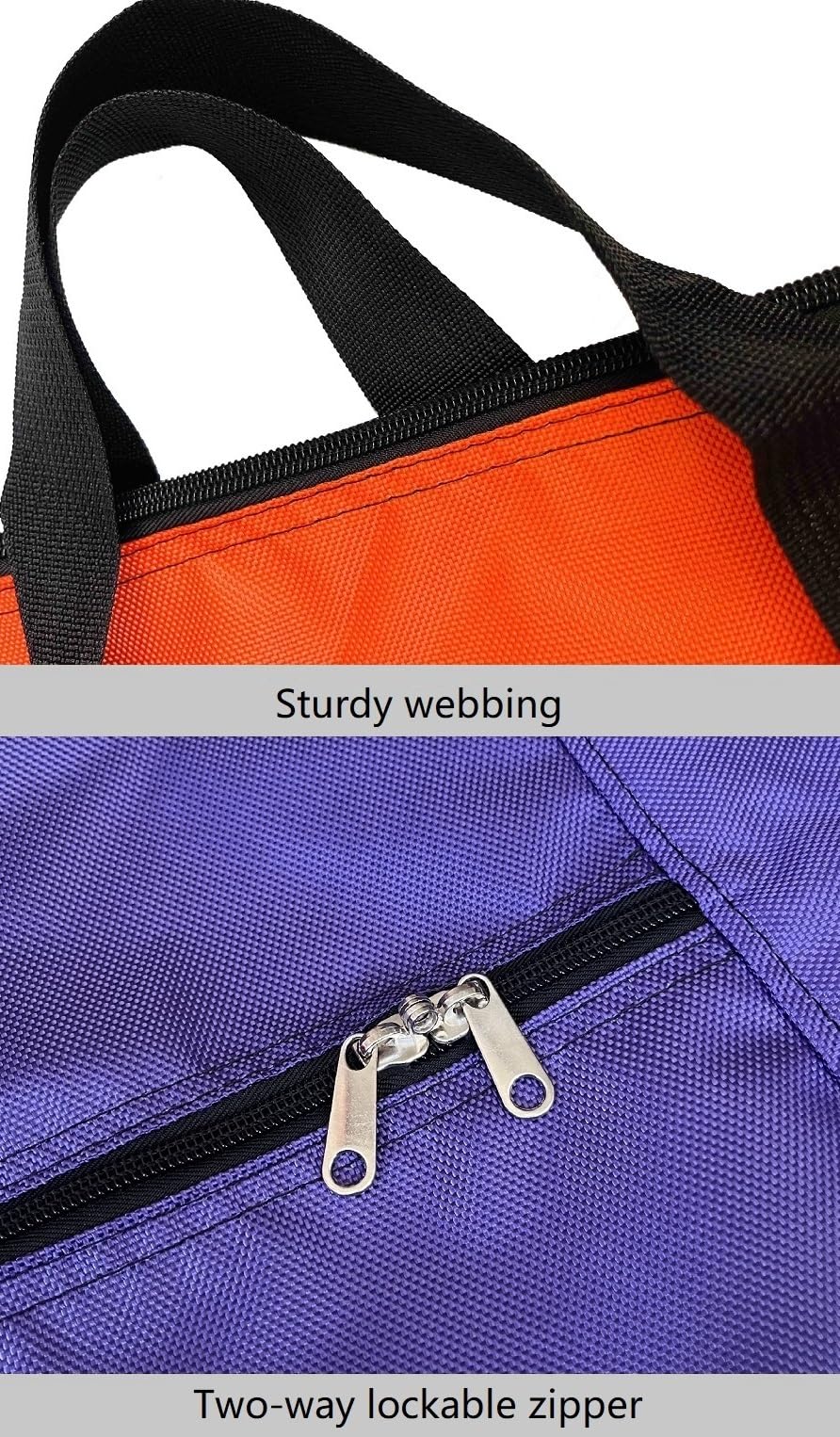 DoYiKe Extra Large Storage Duffle Bag with Zippers and Handles, Black Big Foldable Duffle Bag for Travel-130L