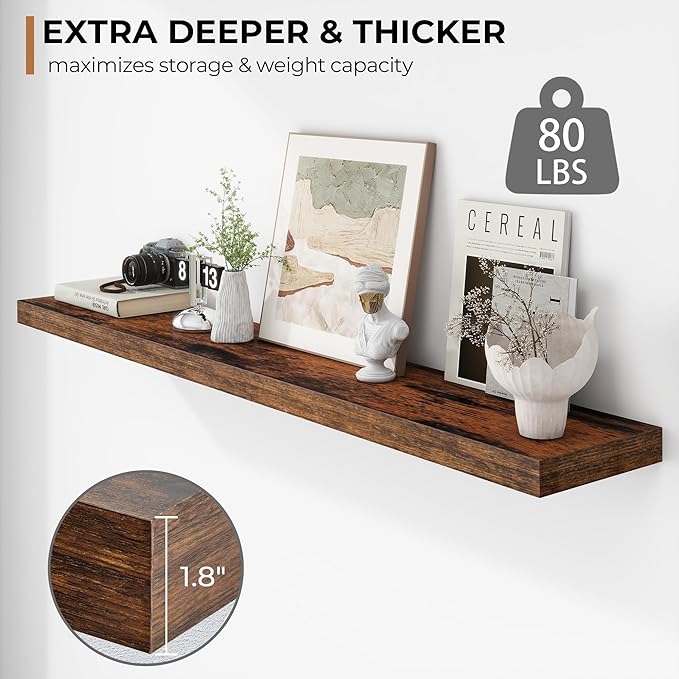 Fun Memories 55 Inch Floating Shelves