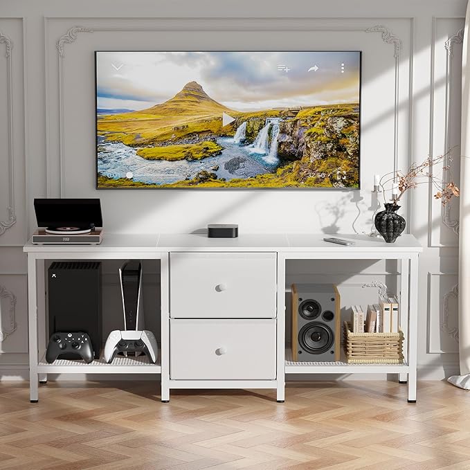 TV Stand Suitable for TVs up to 55 Inches, Entertainment Center