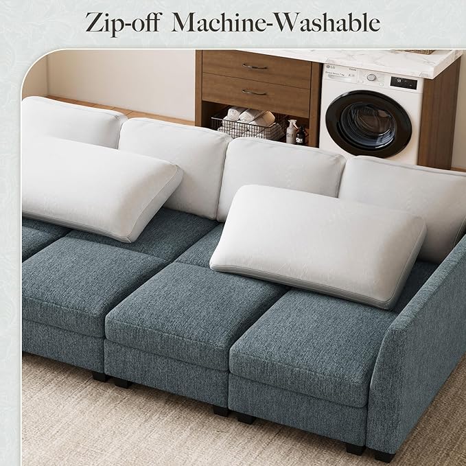 Belffin 86.2" Sectional Sleeper Sofa Bed
