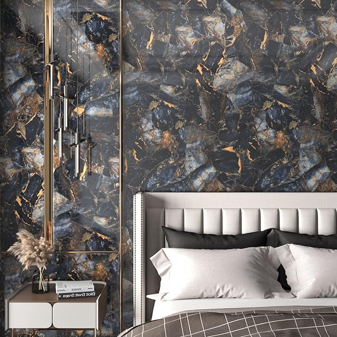 Marble Black Contact Paper Peel and Stick Countertops Gold Contact Paper Peel