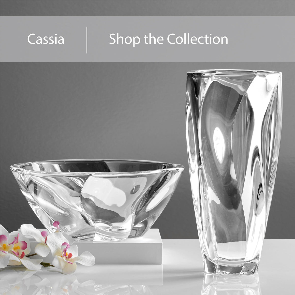 Mikasa Cassia Crystal Glass Bowl, 11 Inch