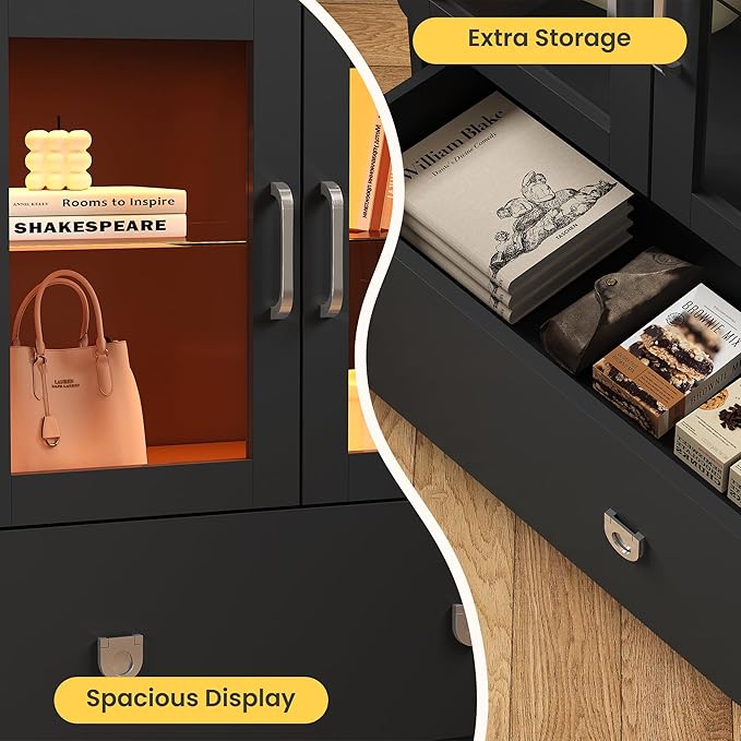RoyalCraft Black Display Cabinet