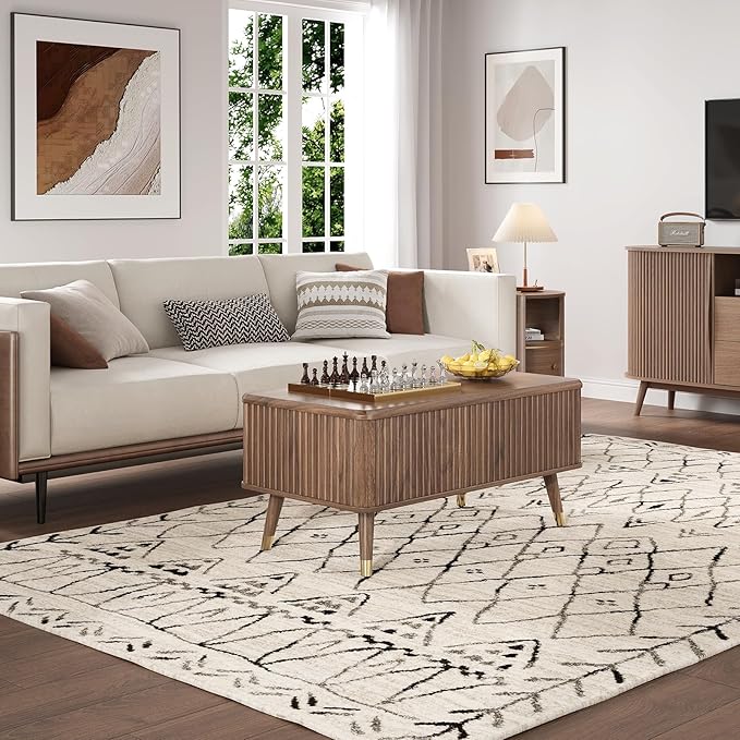 SULIVES Lift Top Coffee Table