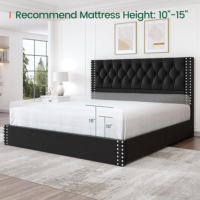 LARMACE King Size Bed Frame