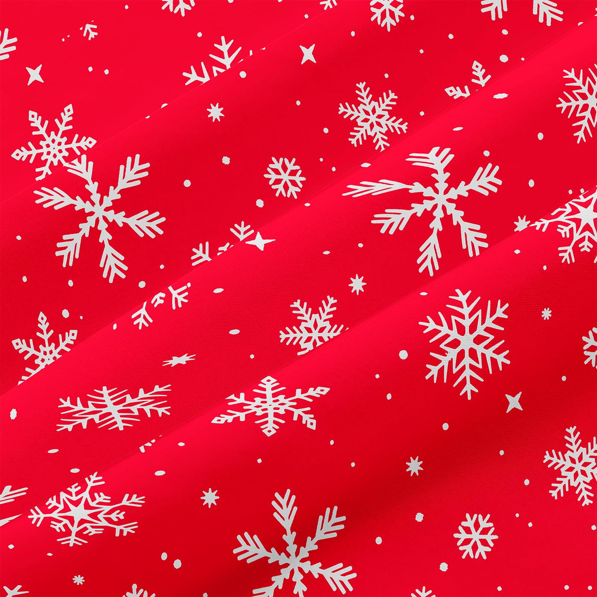YIYEA Christmas Pillow Cases Queen Size Set of 4, Ultra Soft Double Brushed Microfiber Red Pillowcases and Christmas Snowflake Pillow Covers, Envelope Closure, Fade Resistant (20"x30")