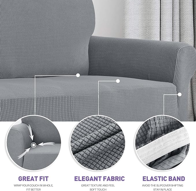 ZNSAYOTX Super Stretch Couch Cover Universal Sofa Covers