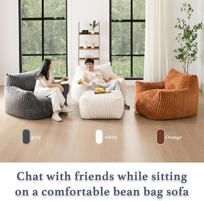 Giant Plush Bean Bag Chair for Adults