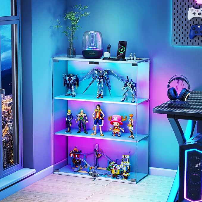 VersionTECH. Glass Display Cabinet