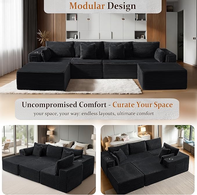 37" Cloud Sectional Couch Ottoman