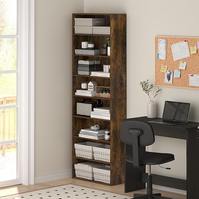 Furinno Basic Book Shelf, 8-Tier Bookcase