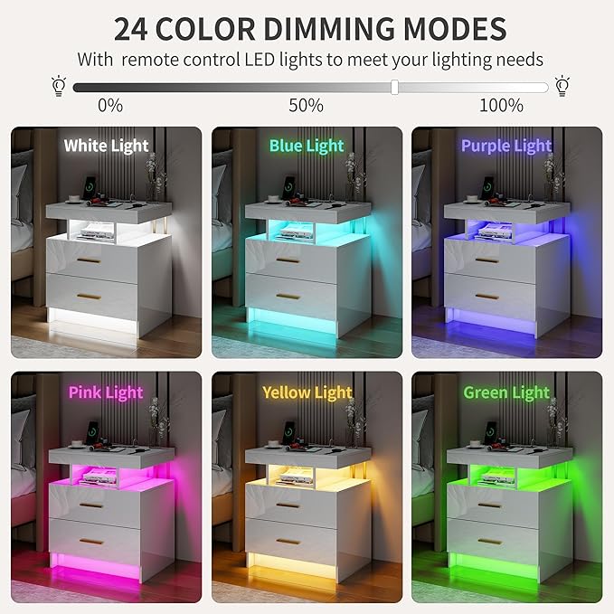Smart Night Stand Set of 2