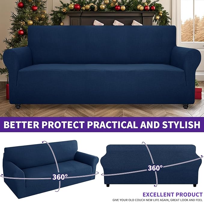 ZNSAYOTX Stretch Oversized Couch Cover Universal Sofa Covers