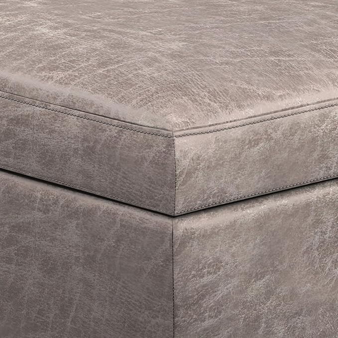 SIMPLIHOME Owen Rectangular Storage Ottoman