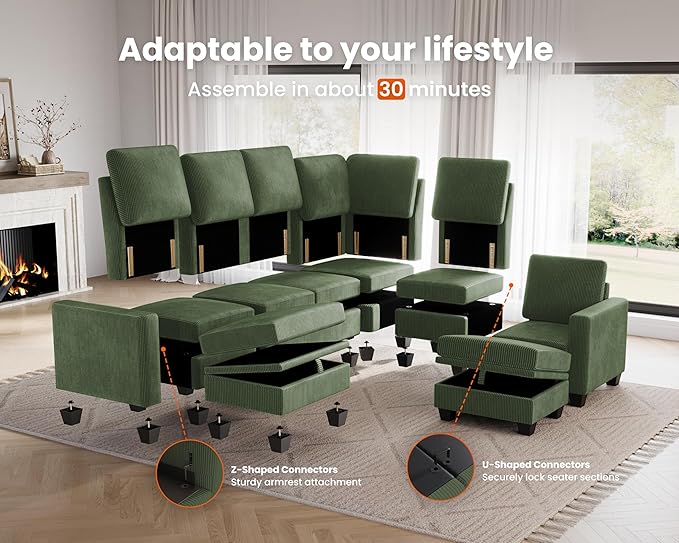 CHIC HOUSE Modular Sectional Sofa