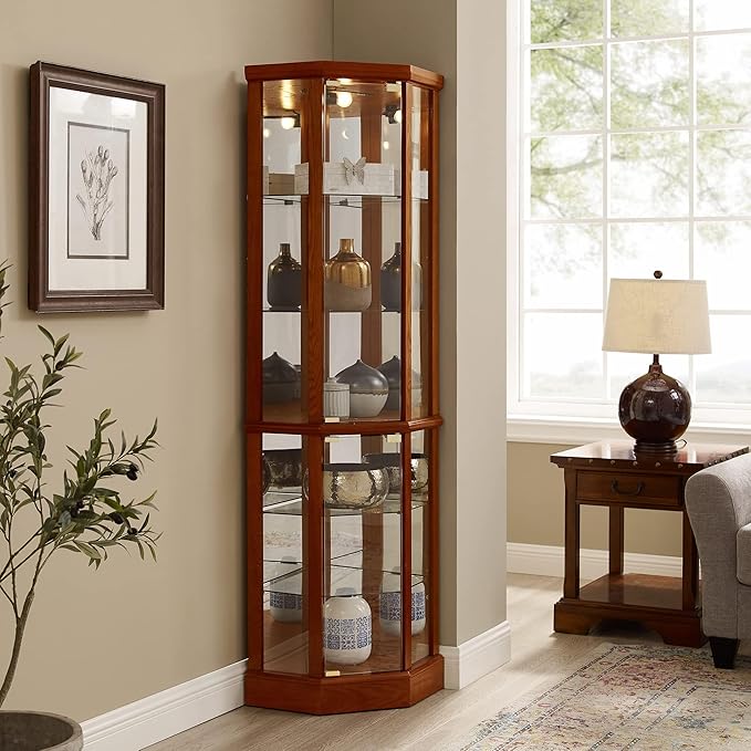 Corner Curio Cabinet, Wine Bar China Cabinet