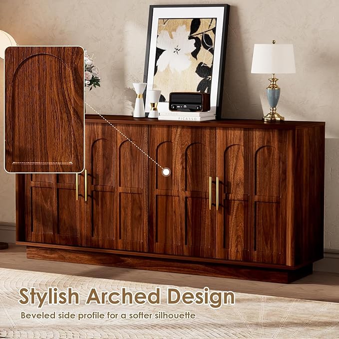 67'' Modern TV Stand for TVs up to 75'', Modern Long Media Console