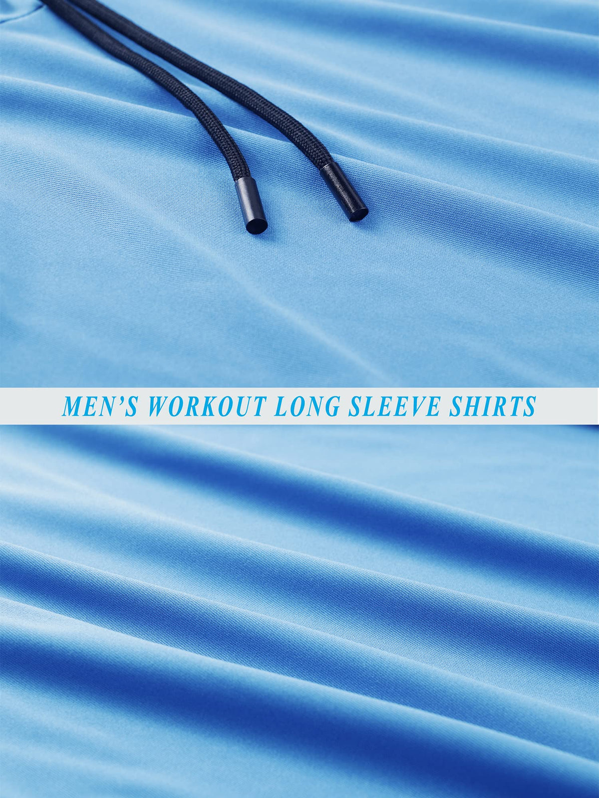 CADMUS Men's Workout Long Sleeve Fishing Shirts UPF 50+ Sun Protection Dry Fit Hoodies,1 Pack,096,White,X-Large