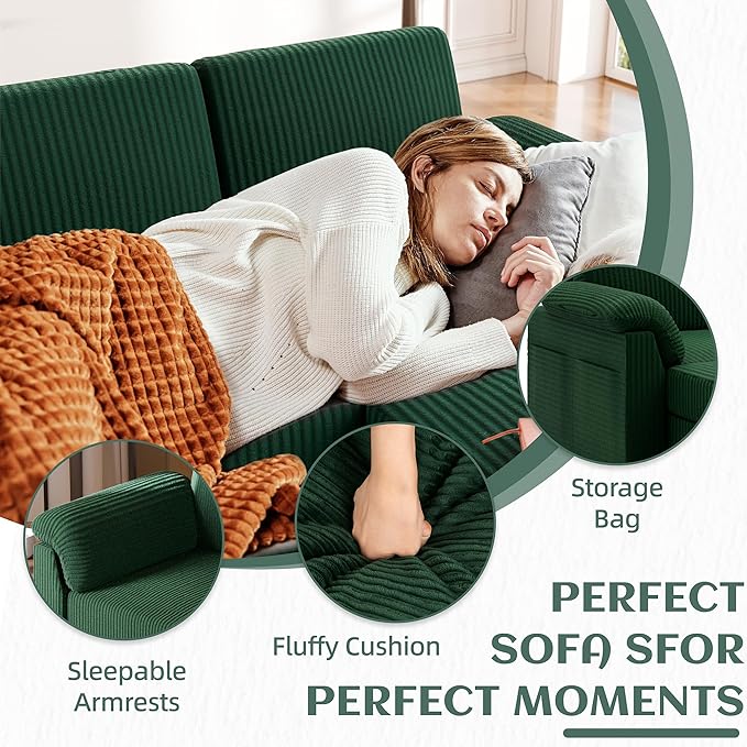 Vongrasig 79" Convertible Sectional Couch Sofa