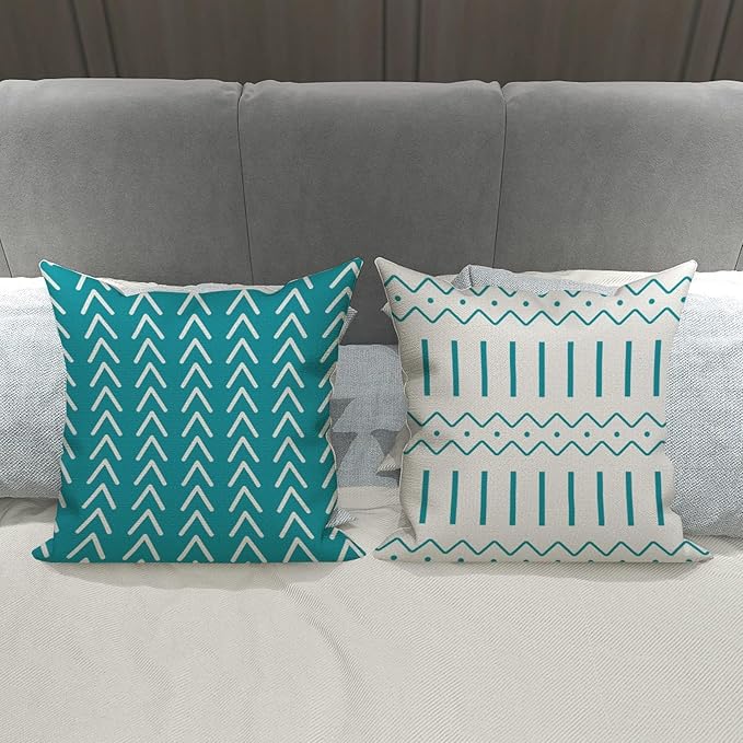 YCOLL Pillow Covers 20x20 Set of 4, Modern Sofa Throw Pillow Cover, Decorative