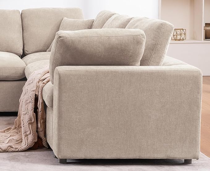 Oversized Modular Sectional Sofa Couch, Large 7 Seater Corner Sofa Modern U
