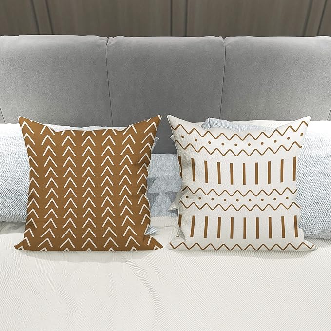 YCOLL Pillow Covers 20x20 Set of 4, Modern Sofa Throw Pillow Cover, Decorative
